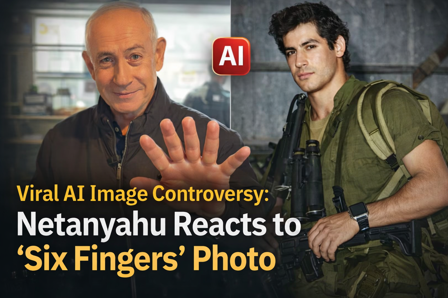 Viral AI Image Controversy: Benjamin Netanyahu Reacts to ‘Six Fingers’ Photo on Social Media