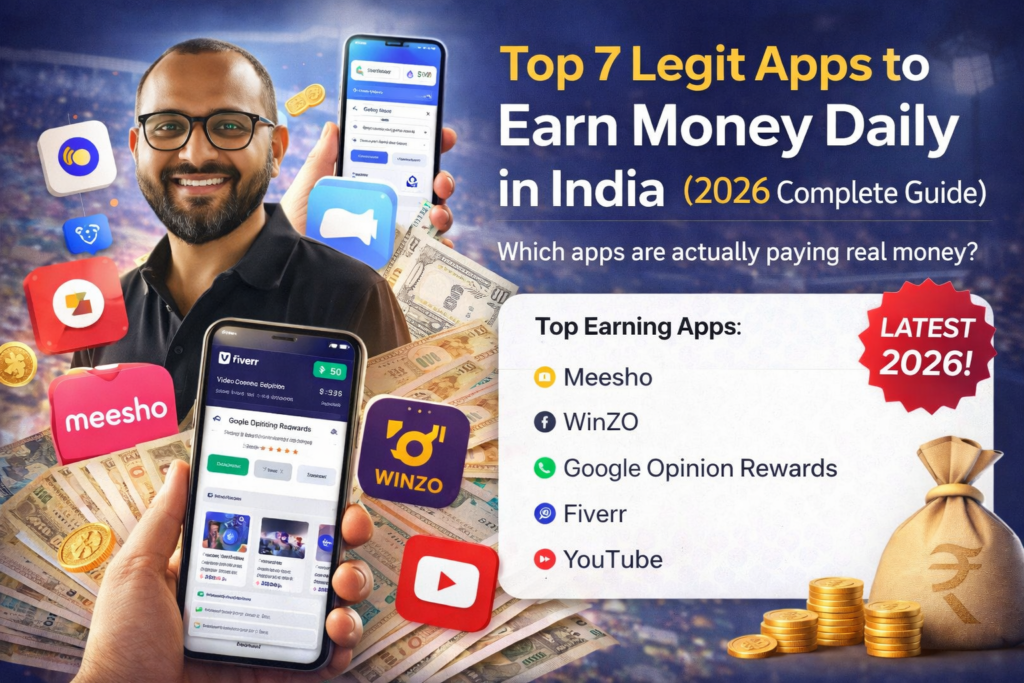 Top 7 Legit Apps to Earn Money Daily in India