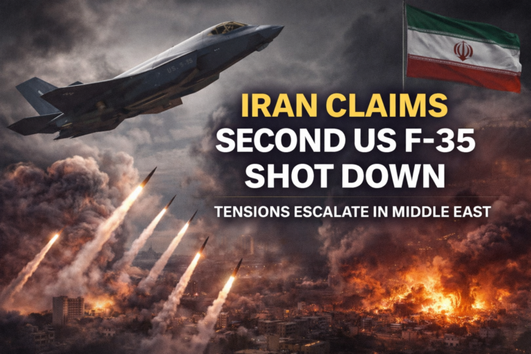 📝 Iran Claims Second US F-35 Shot Down Amid Rising Middle East Tensions
